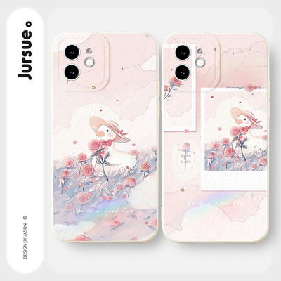 Ốp lưng JURSUE mềm chống sốc hình dễ thương đẹp độc lạ Cho iPhone 17 16 15 14 13 12 11 Pro Max SE 2020 X XR XS ip 8 7 Plus Y3241