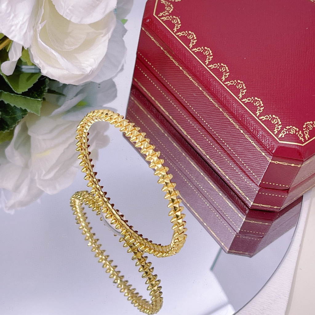 C Rtie & 's Mới Vòng Tay Thời Trang Cao Cấp Màu Vàng Hồng 18k Hình Viên Đạn Cho Nam Và Nữ