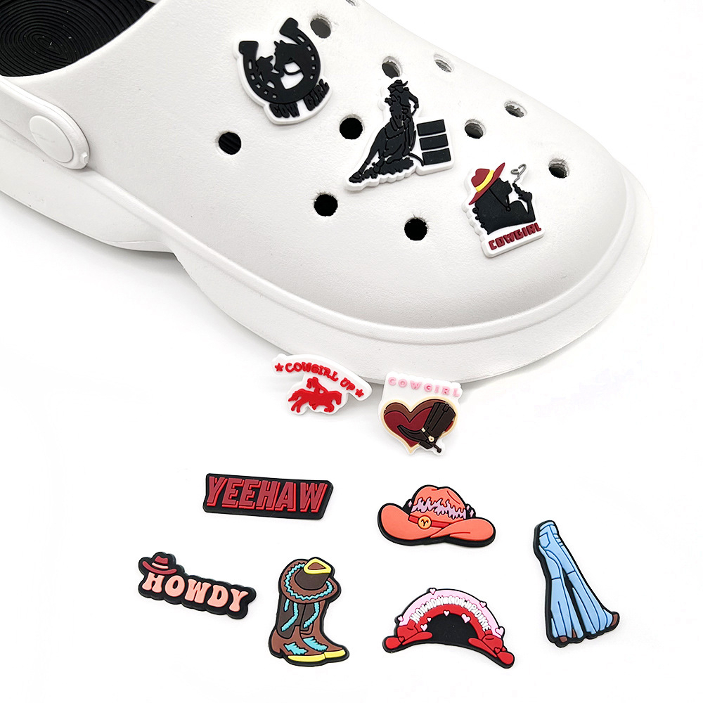 Hot bán denim trang trí mát jibbitz crocs cá sấu giày mới lạ quyến rũ DIY Jeans phụ kiện guốc dép chân trang trí quà tặng cho bé trai