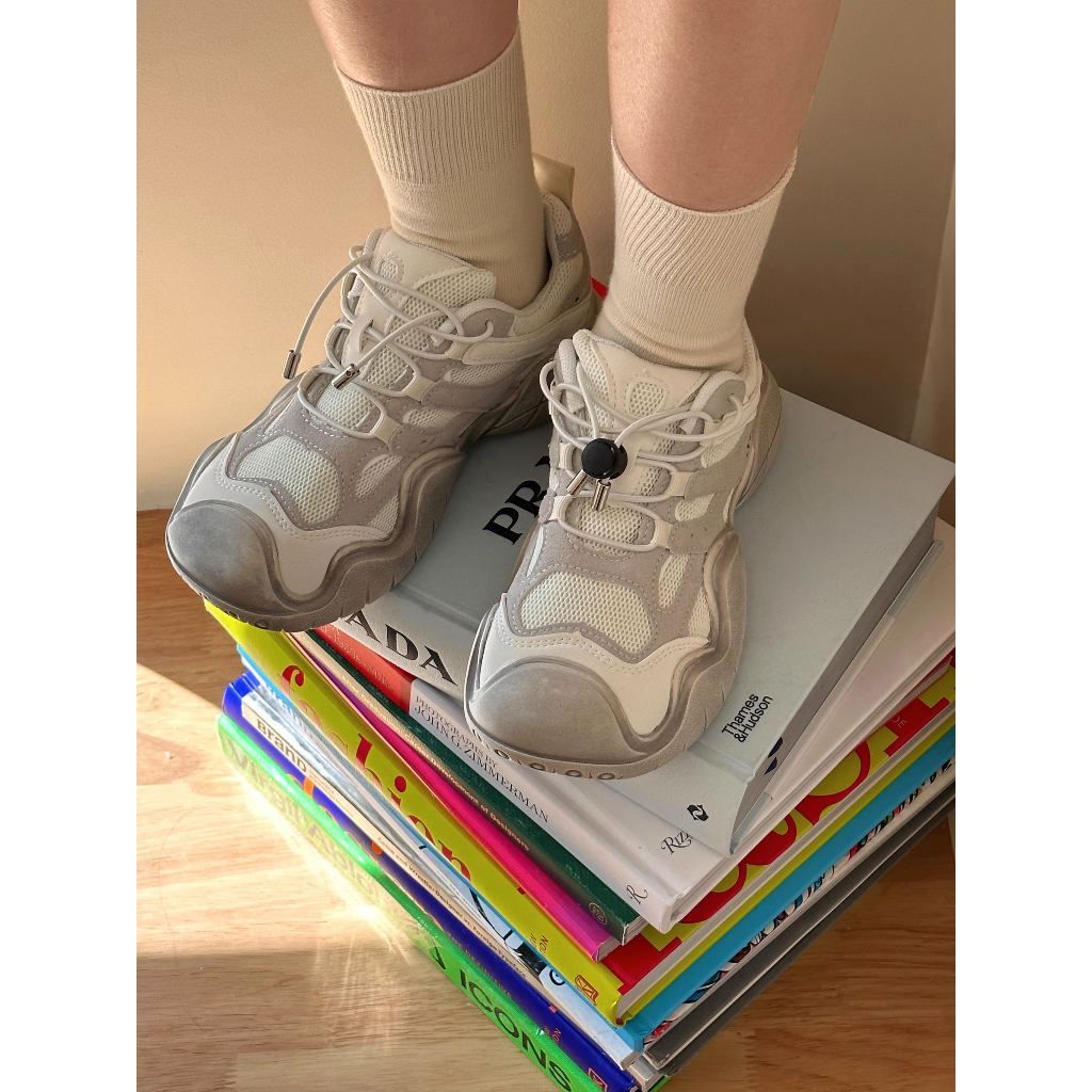 Giày Thể Thao Đế Dày Xấu Xí Thời Trang Mùa Xuân 2023 Dễ Phối Đồ Phong Cách Retro Dễ Thương Cho Nữ