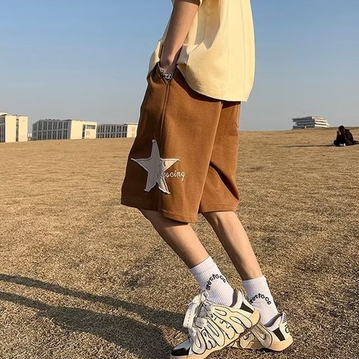 Quần ngắn ống rộng Thêu Họa Tiết Phong Cách Hip hop Thời Trang Mùa Hè Mới Cho Nam