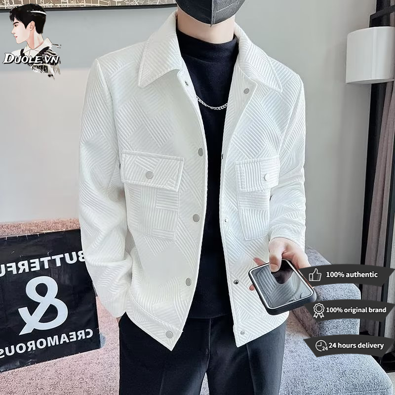【m-3xl】áo khoác bomber đơn giản có túi phong cách hàn quốc mới cho nam khoác nỉ simple phong cách Hàn Quốc áo khoác nam from rộng fashion áo khoác nam trắng đen jacket nam áo khoác trơn