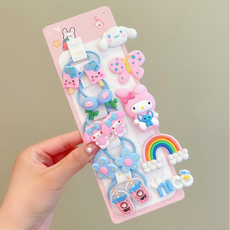 Kilii set 10 Kẹp Tóc Hình Hoạt Hình Xinh Xắn Cho Bé Gái