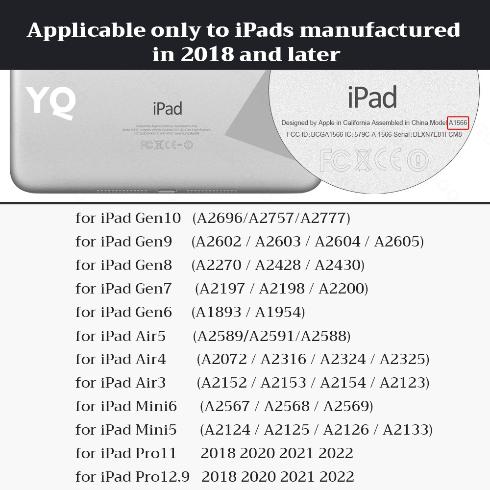 Bút cảm ứng YAQING DEMIAN 4Pro chống chạm màn hình/vẽ nét nghiêng thích hợp cho iPad Apple mini 5 gen 7 8 8 Air 4 6