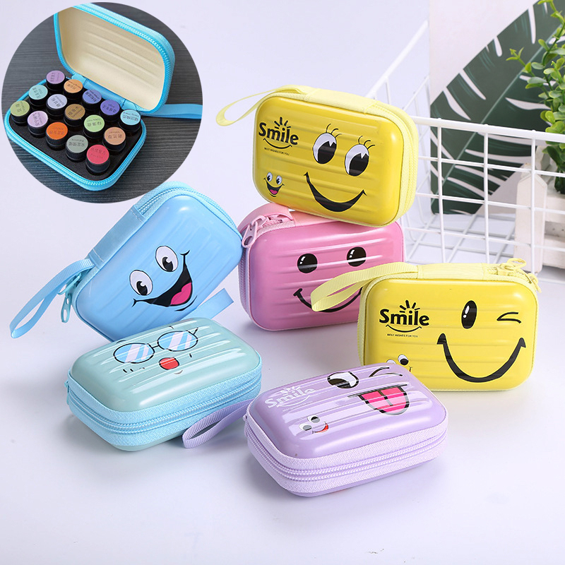 Túi Đựng Tinh Dầu Mini 15 Ngăn Có Khóa Kéo Tiện Dụng