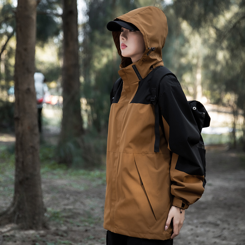 Áo Khoác Chống Gió / Chống Thấm Nước Có Mũ Trùm Thời Trang Cho Nam