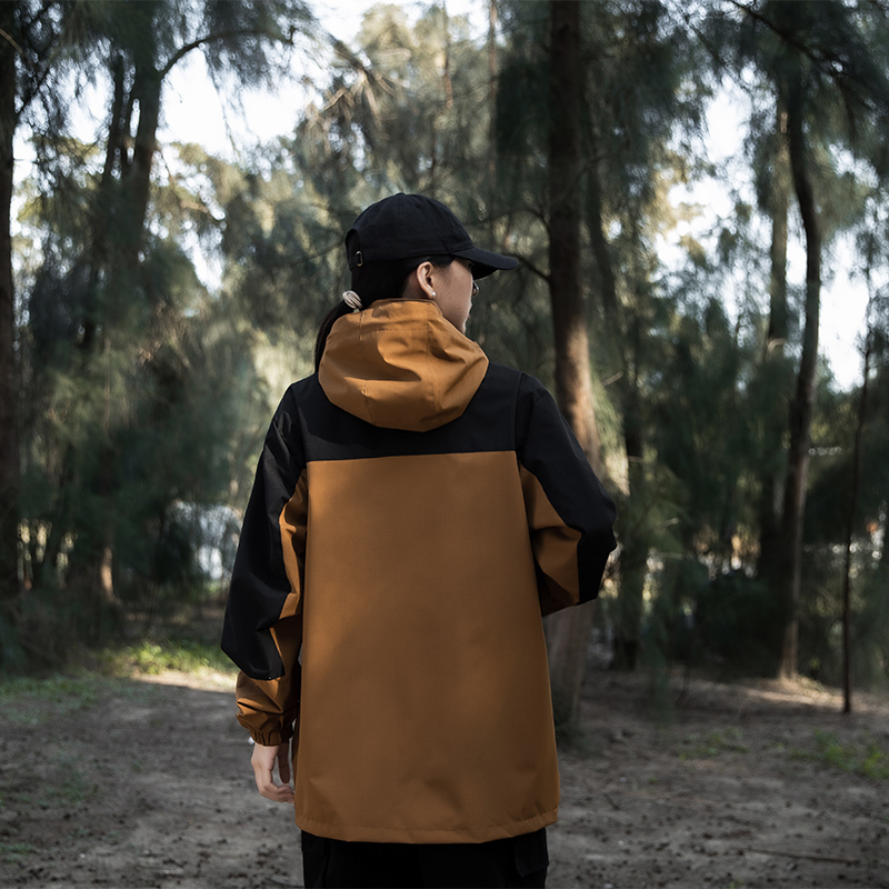 Áo Khoác Chống Gió / Chống Thấm Nước Có Mũ Trùm Thời Trang Cho Nam