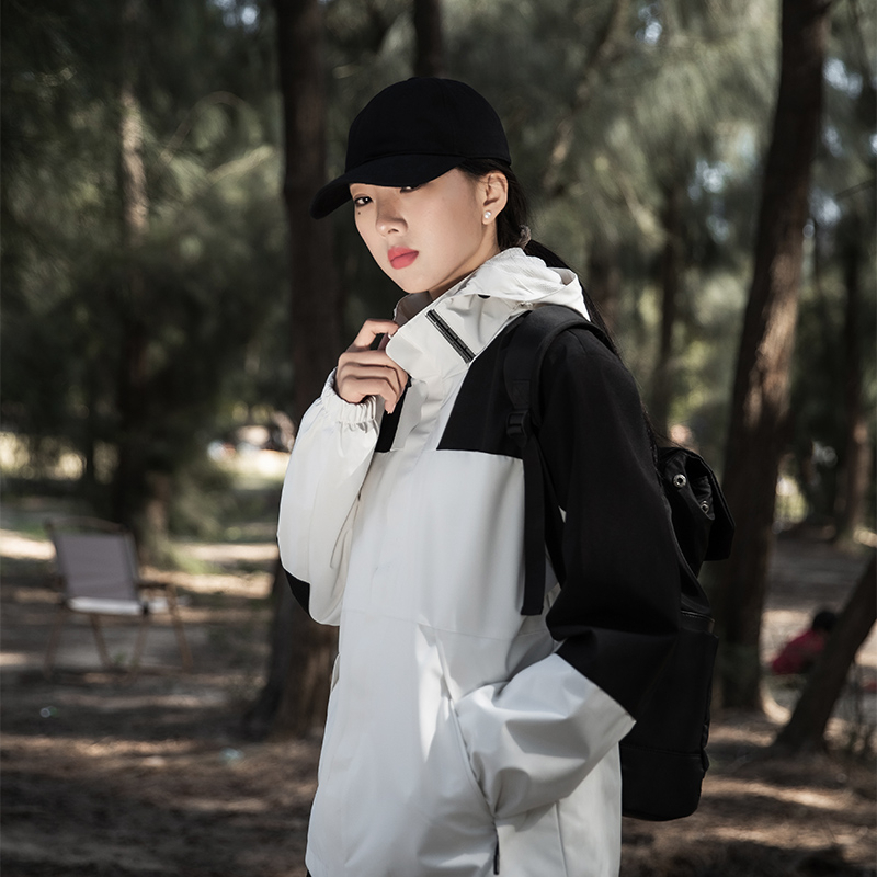 Áo Khoác Chống Gió / Chống Thấm Nước Có Mũ Trùm Thời Trang Cho Nam