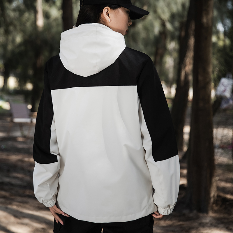 Áo Khoác Chống Gió / Chống Thấm Nước Có Mũ Trùm Thời Trang Cho Nam
