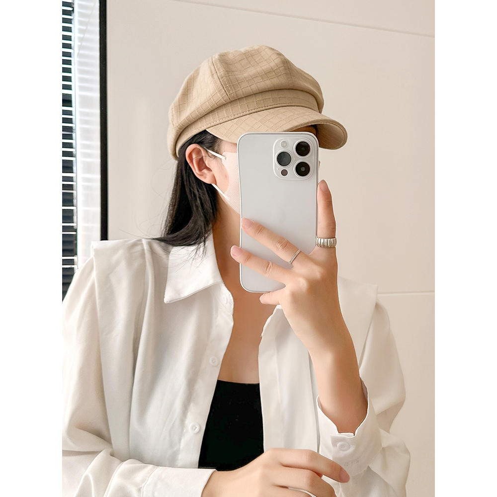 Mũ Beret Màu Be Phong Cách Anh Quốc Cổ Điển Thời Trang Xuân Hè Cho Nữ