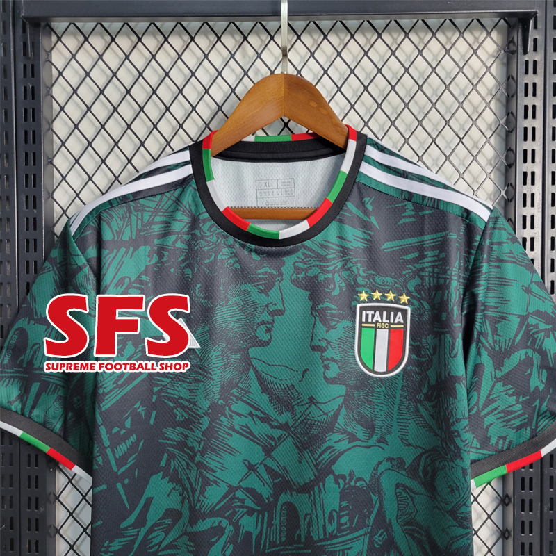 Áo Thun Bóng Đá Phiên Bản Ý 2023 Size S-2XL Chất Lượng Cao