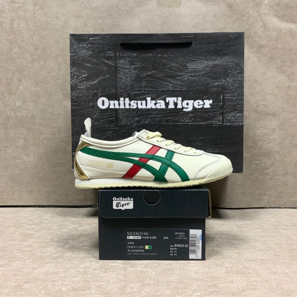 Giày Giả Da ASICS Onitsuka Tiger Mexico 66 Màu Mới Phong Cách Châu Âu Cho Nam Và Nữ