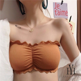 Huoyuan [Hàng Có Sẵn] Brallete Áo Ngực Dạng Ống Có Ba Khóa Cài Sau Lưng Cho Nữ