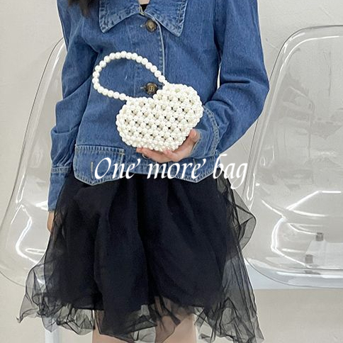 Túi Xách Công Chúa Nhỏ Phong Cách Bán Chạy Đính Ngọc Trai Cho Bé Gái