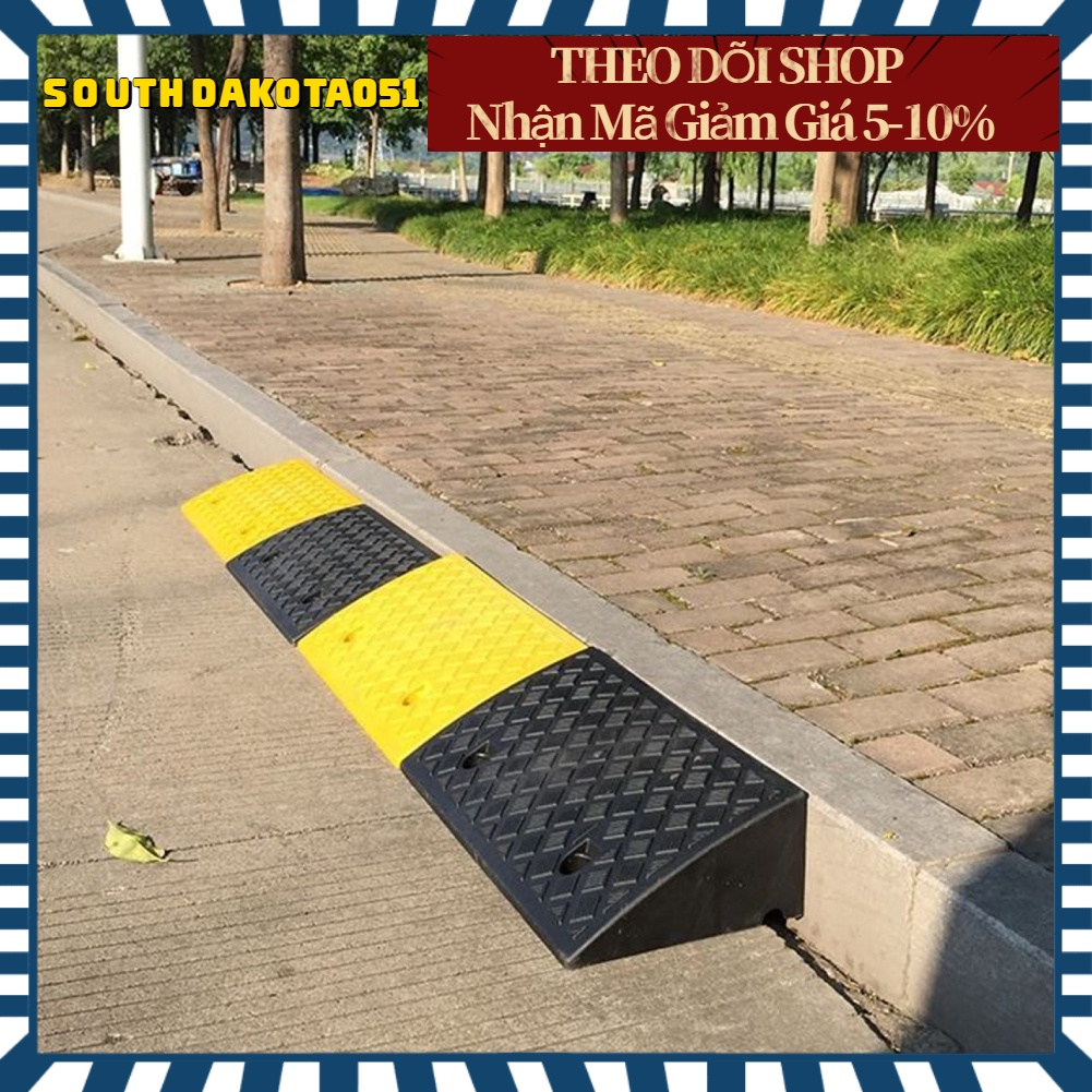 Cao su cầu dốc cao cho xe lên xuống bậc dễ dàng màu đen và vàng【Southdakota051】