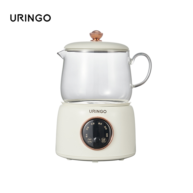 URINGO Health Pot Kettle Food Grade Glass Jug Tea Herbs Soup Boil Electric Glass Kettle 450ML