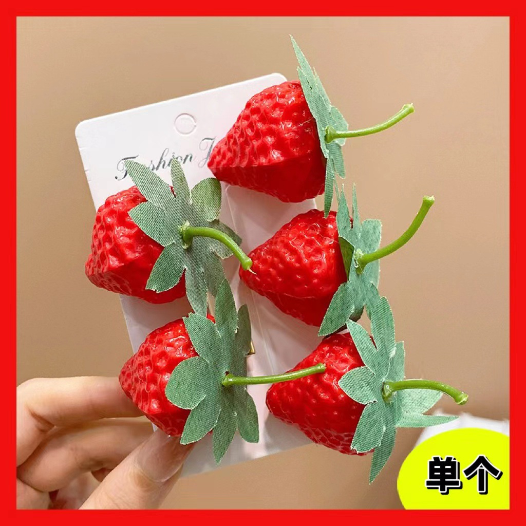 Kẹp Tóc Hình Trái Cây Dễ Thương Cho Bé Gái