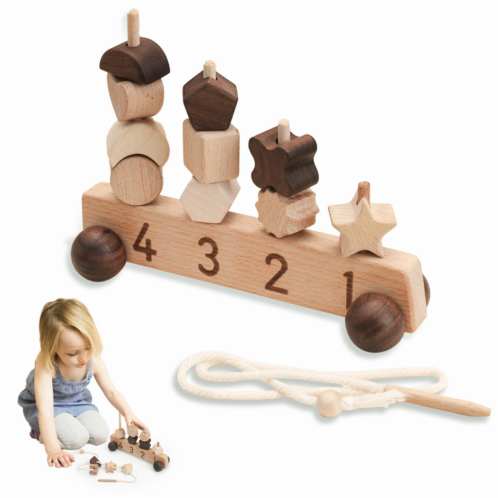 Đồ chơi lắp ráp xe khối gỗ MAMIMAMIHOME nhiều kiểu dáng khác nhau tùy chọn vui nhộn dành cho trẻ em