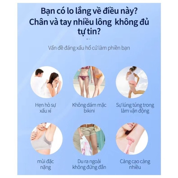 Kem tẩy lông  lành tính dịu nhẹ không gây kích ứng, làm sạch lông nhanh chóng dễ dàng sử dụng SXY288