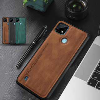 Ốp Điện Thoại Da TPU Sang Trọng Chống Sốc Cho Realme C21Y C25Y