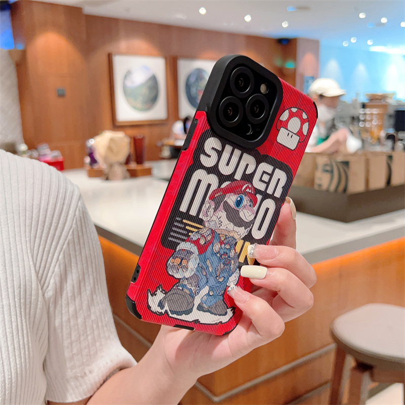 Ốp Điện Thoại Mềm In Hình Mario Cho iPhone 14 Pro Max 13 12 11 Pro 14 Plus 7Plus X Xs Max XR