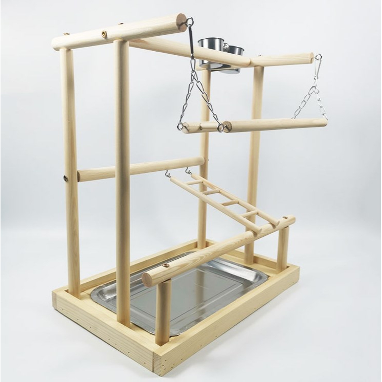 Elsabell. Cầu đứng gỗ dành cho chim, vẹt size nhỏ, size trung như lovebird, yến phụng, cock, sun, xích, ngực hồng