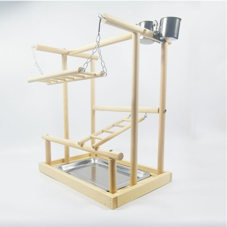 Elsabell. Cầu đứng gỗ dành cho chim, vẹt size nhỏ, size trung như lovebird, yến phụng, cock, sun, xích, ngực hồng