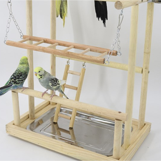 Elsabell. Cầu đứng gỗ dành cho chim, vẹt size nhỏ, size trung như lovebird, yến phụng, cock, sun, xích, ngực hồng