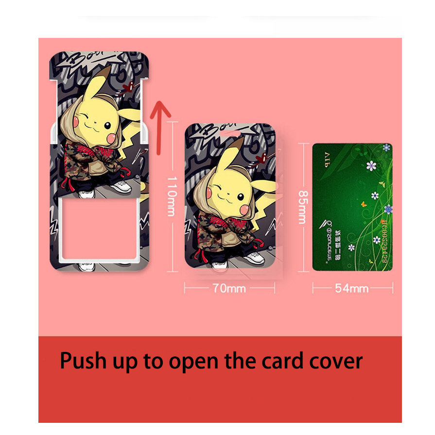 Set 7 Bao Đựng Thẻ ID / Thẻ Họa Tiết Hoạt Hình One Piece Luffy Cho Học Sinh