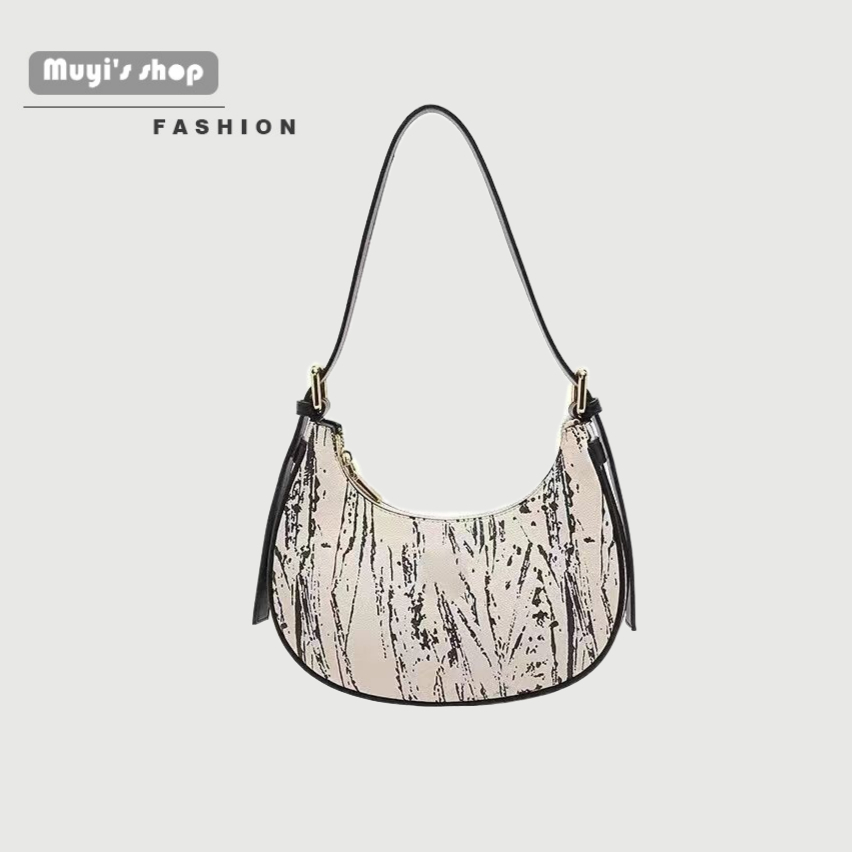 Túi Xách Kẹp Nách Hình Bán Nguyệt Thời Trang Cao Cấp Cho Nữ