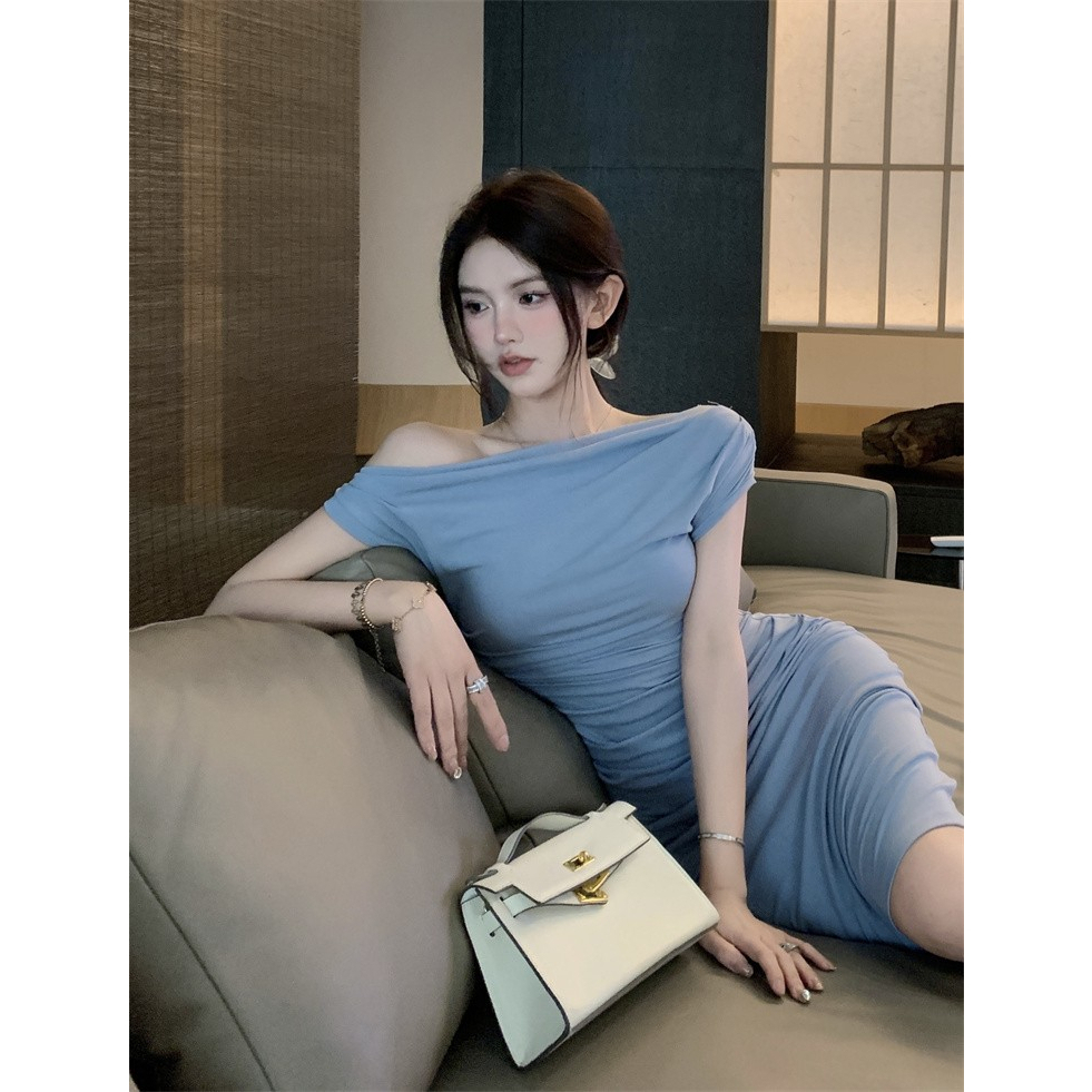 Đầm Body Trễ Vai Tay Ngắn Thiết Kế Hợp Thời Trang Cho Nữ