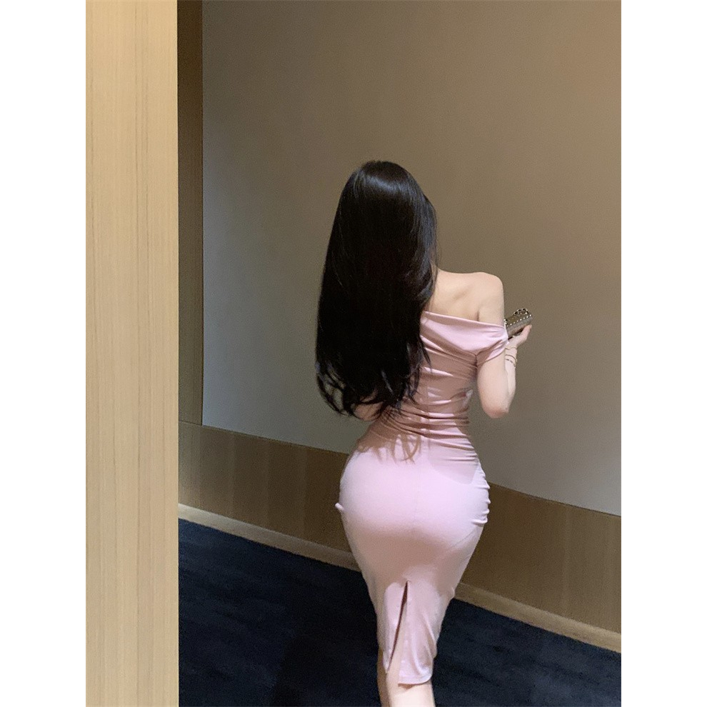 Đầm Body Trễ Vai Tay Ngắn Thiết Kế Hợp Thời Trang Cho Nữ