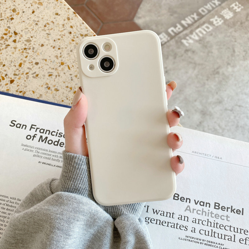 Ốp lưng iPhone 11 Pro Max X XR XS Max 8 8+ 7 7+ 6 6+ 6S 6S+ Plus SE 2020 iPhone11 iPhone8 iPhone7 iPhone6 iPhone6S Solid Color Protect Camera Soft Case