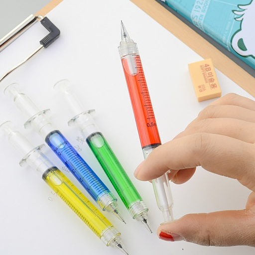 Bút chì kim hình ống tiêm độc đáo