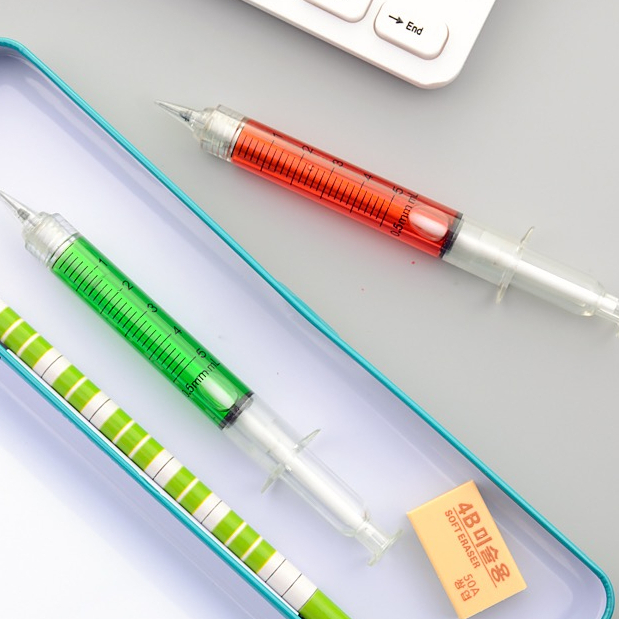 Bút chì kim hình ống tiêm độc đáo