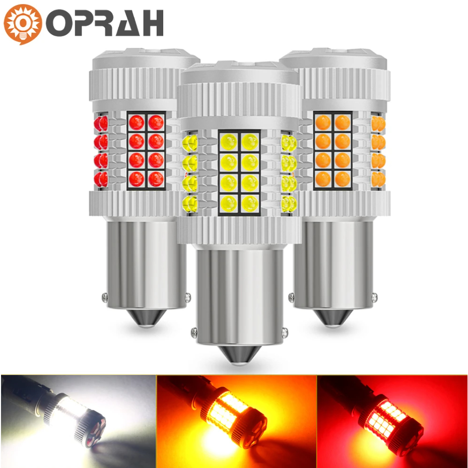 Set 2 Đèn LED Canbus 1156 BA15S P21W BAU15S PY21W BAY15D 1157 T20 W21W WY21W 7440 Chuyên Dụng