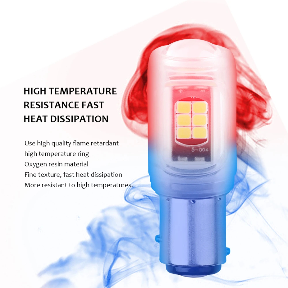 1 Đèn Led Tín Hiệu Xi Nhan 1156 BA15S P21W 1157 Bay15d P21 5w 3030 16SMD Cho Xe Hơi