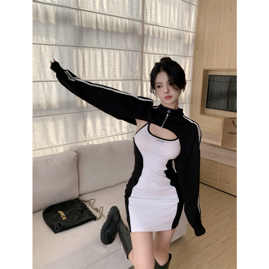 QKOOLE  Áo Thun Crop top Dáng Rộng In Họa Tiết Hoạt Hình Kiểu Hàn Quốc Thời Trang Mùa Hè