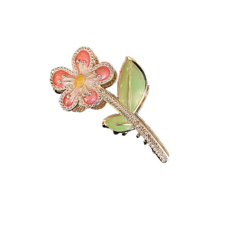 Kẹp Tóc Hình Cá Mập Đính Đá Sang Trọng Phong Cách Hàn Quốc