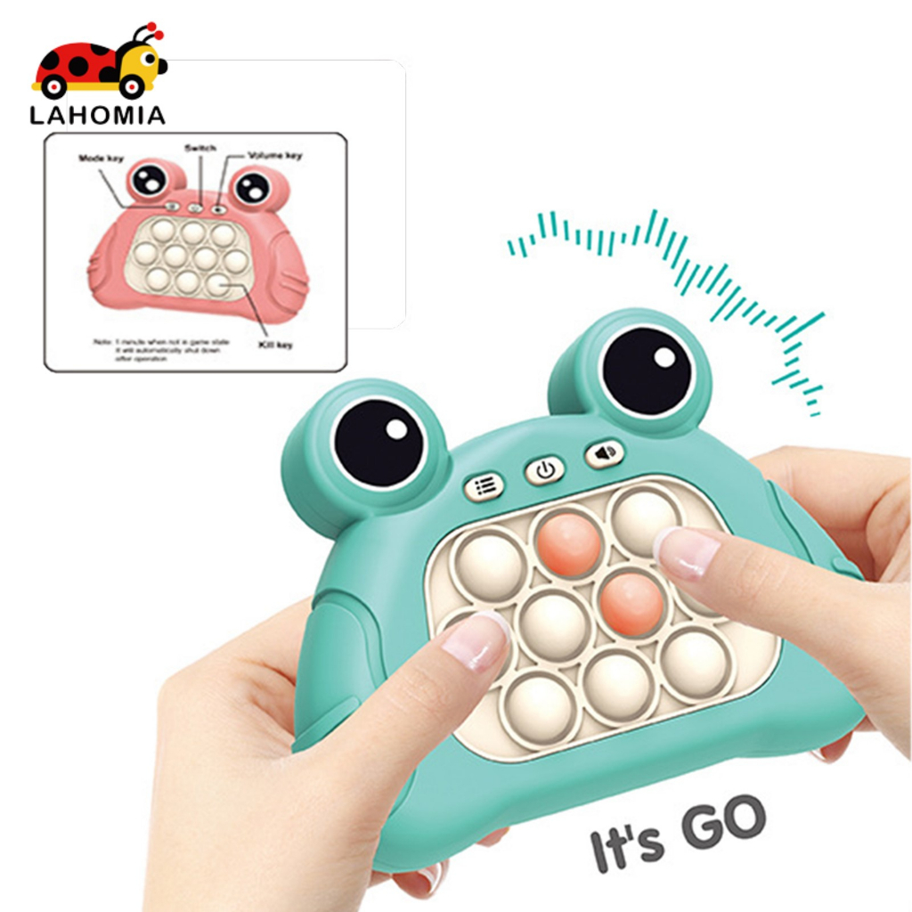 LAHOMIA Máy Chơi Game Bấm Nút Có Tay Cầm Vui Nhộn Cho Bé Memory Game