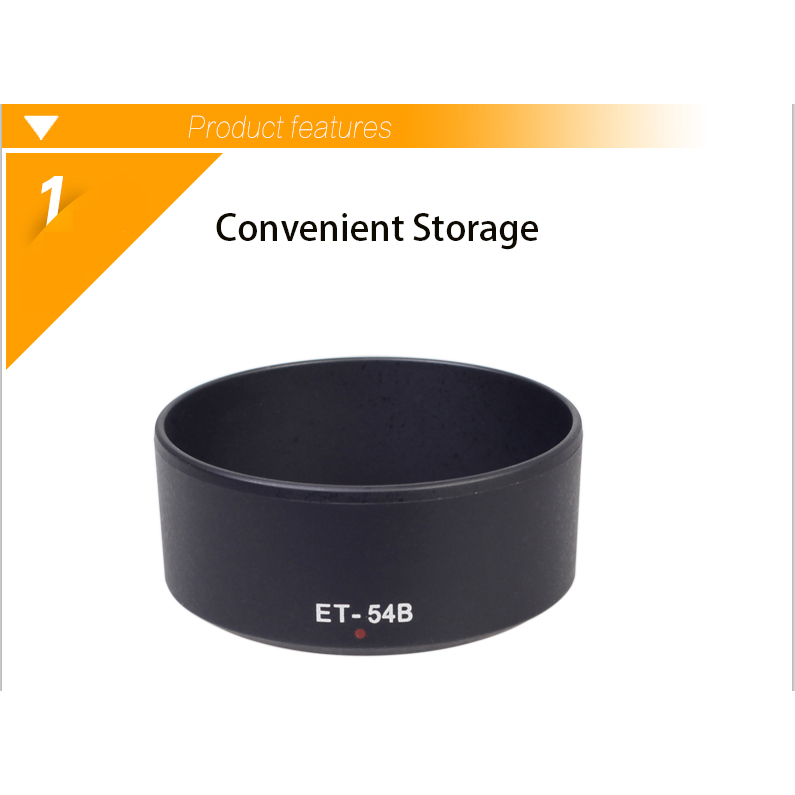 Loa Che Nắng BIZOE ET-54B Cho Máy Ảnh Canon Micro EF-M 55-200 STM M100 / M3 / M5 / M6 / M10 / 52mm