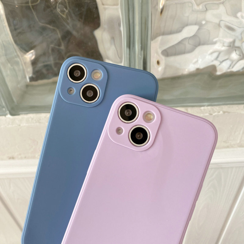 Ốp lưng OPPO A17 A17K A54 A53 A16 A16k A15 A15S A12 A9 A7 A5 A5S A3S A1K 4G 2020 2021 2022 Solid Color Protect Camera Soft Case