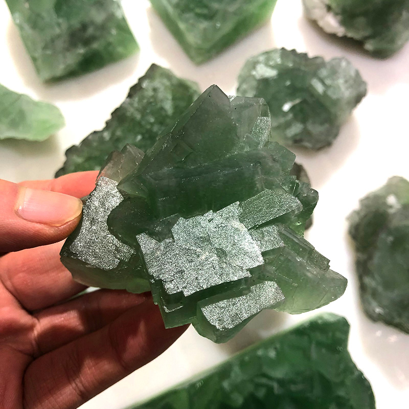 Đá Fluorite Tự Nhiên Màu Xanh Lá Dùng Sưu Tầm Trang Trí
