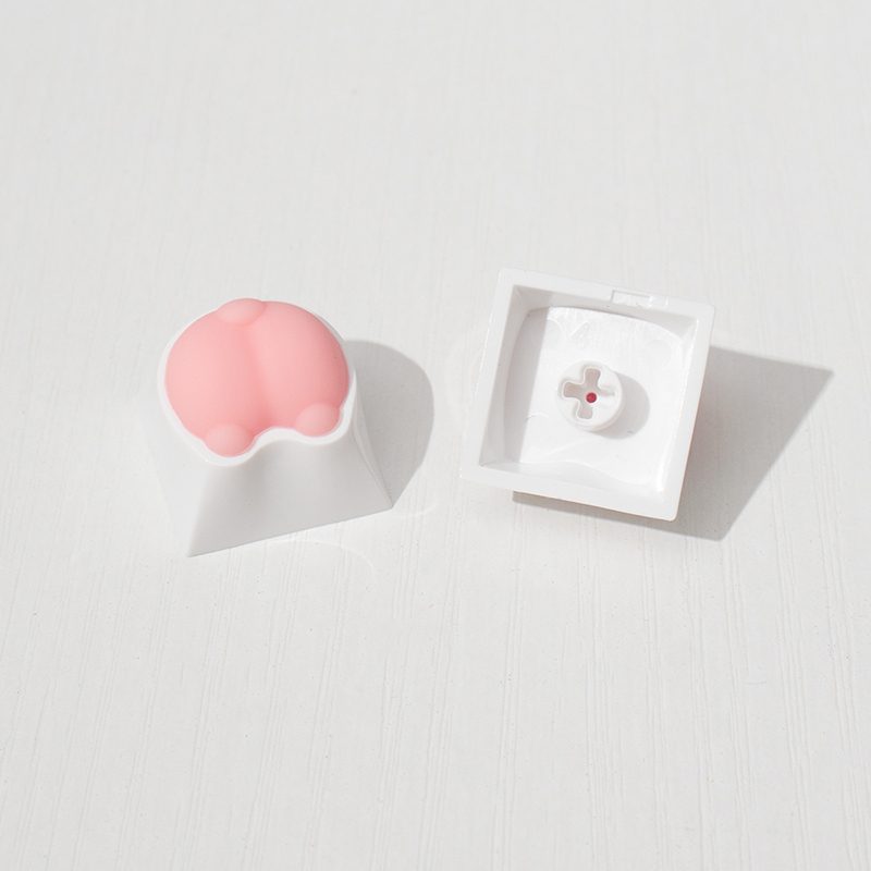 Bộ 4 Nút Bàn Phím Cơ Bằng Kim Loại Hình Mèo Dễ Thương Cho Cherry Switch