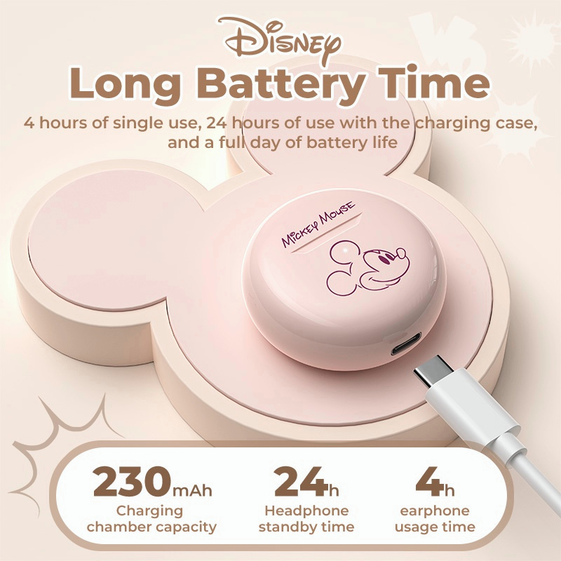 Tai Nghe Bluetooth 5.2 Không Dây Âm Thanh HIFI 9D Chống Nước Có Mic Disney FX-951B