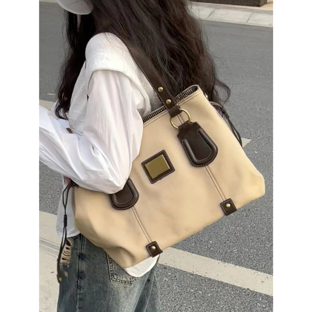 Túi Xách Canvas Cỡ Lớn Thiết Kế Mới Thời Trang Mùa Xuân 2023 Dành Cho Nữ