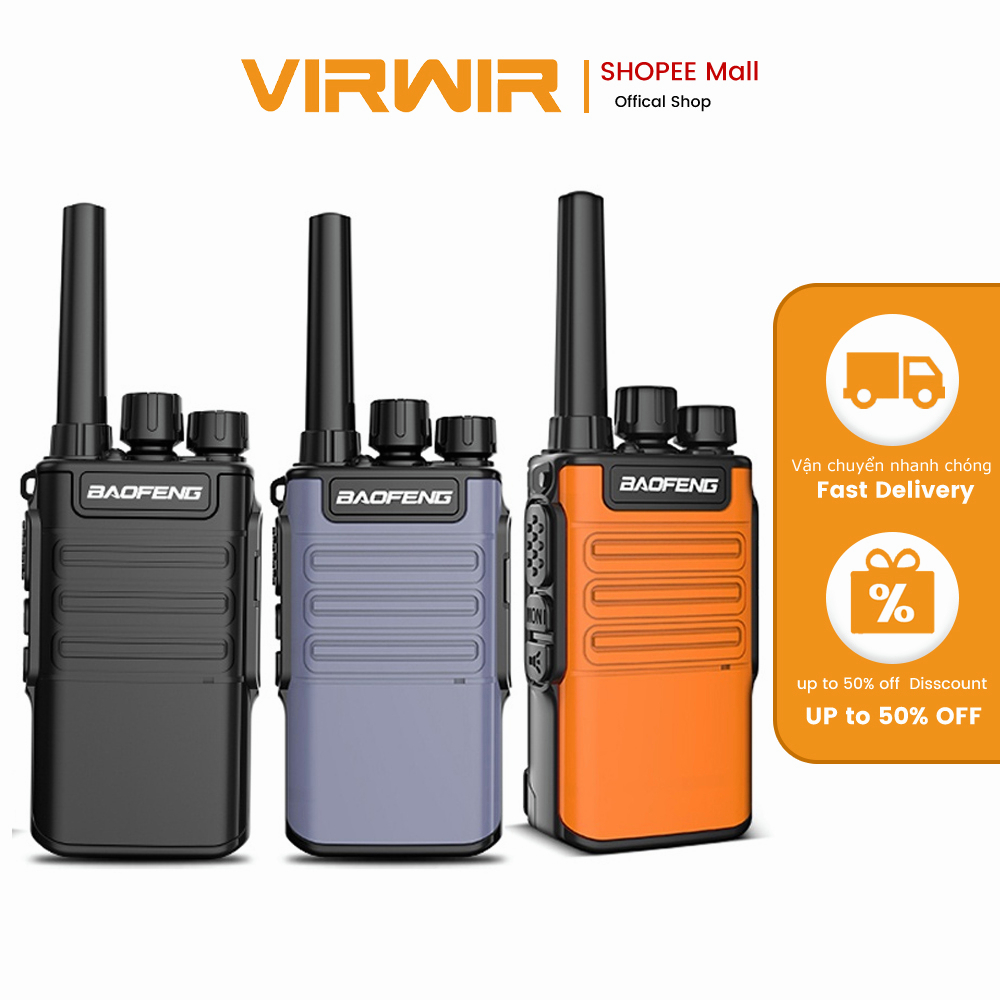 Bộ đàm VIRWIR BAOFENG BF-V8 mini UHF hai chiều chất lượng cao đa năng kèm phụ kiện