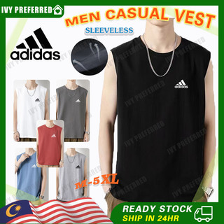 Áo Thun Thể Thao Không Tay 100% Cotton Màu Trơn Thời Trang Mùa Hè Cho Nam Và Nữ