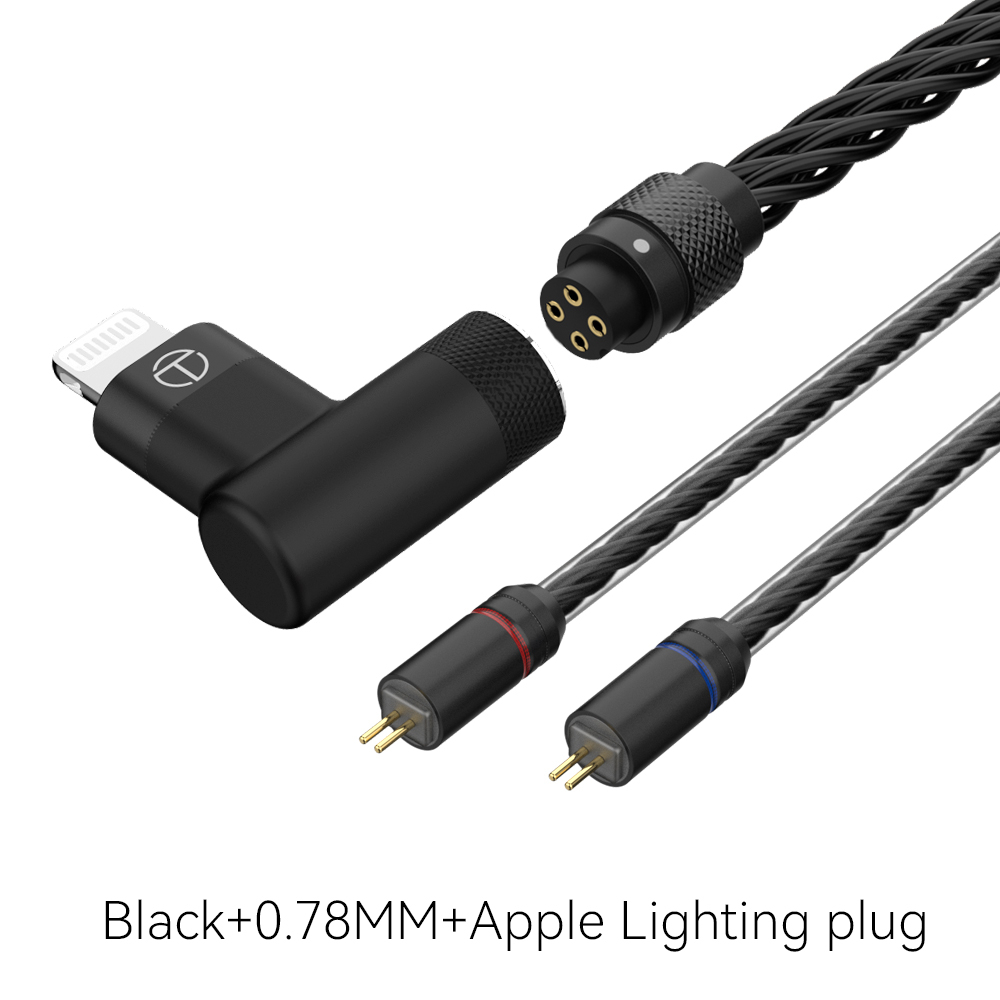 Dây Cáp Tai Nghe TRN TX T2 pro Mạ Vàng Đồng 8 Lõi Nâng Cấp Có Thể Tháo Rời Cho Apple Huawei Xiaomi