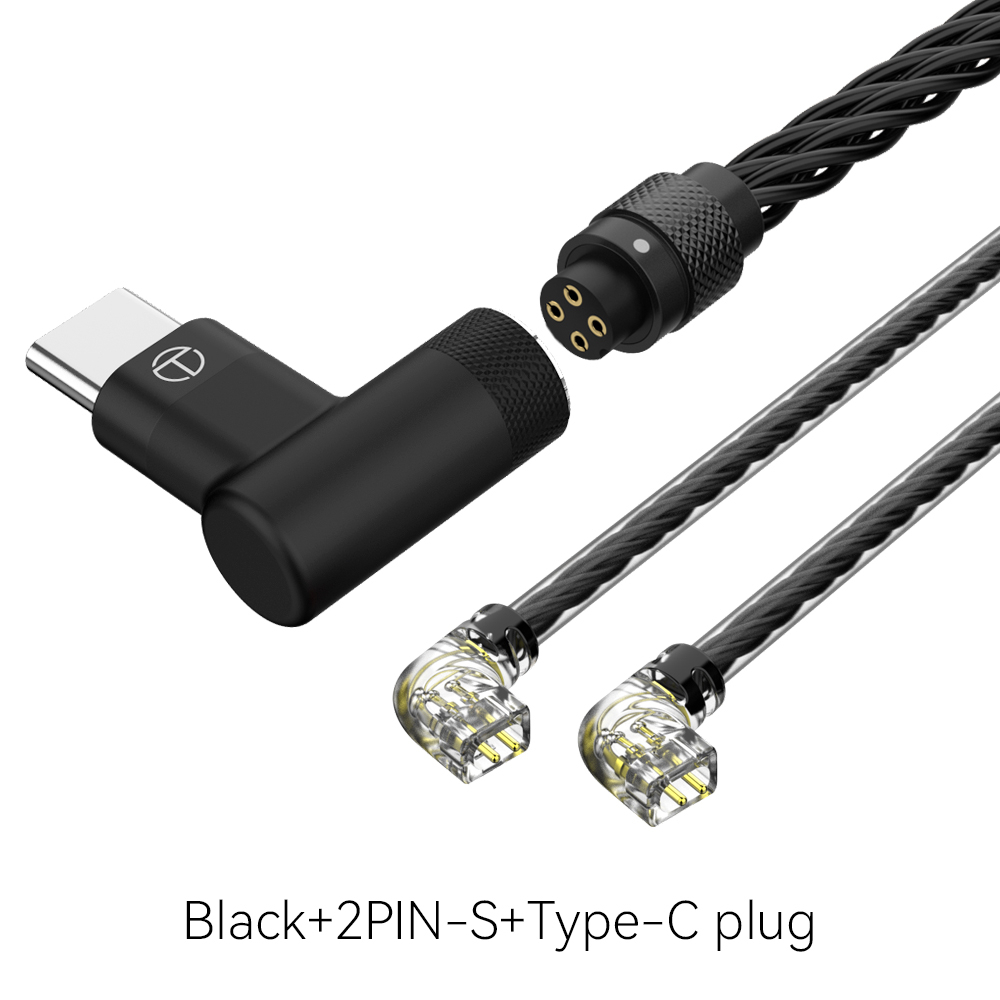 Dây Cáp Tai Nghe TRN TX T2 pro Mạ Vàng Đồng 8 Lõi Nâng Cấp Có Thể Tháo Rời Cho Apple Huawei Xiaomi